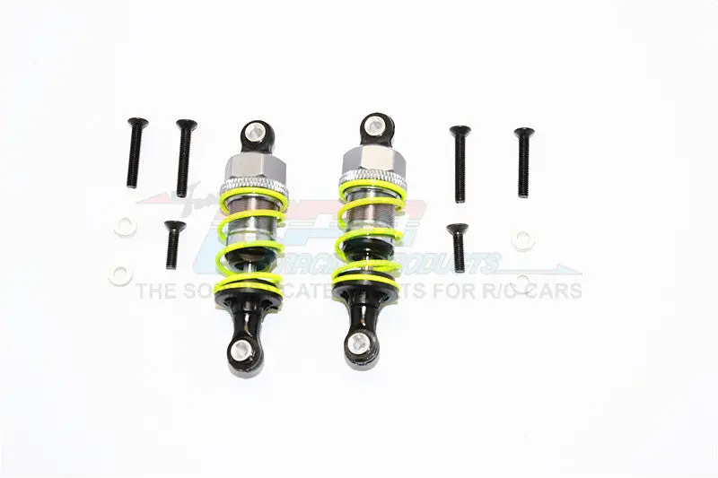 1/10 Touring -Plastic Ball Top Damper (55Mm) With Washers & Screws - 1Pr Set Gray Silver 1