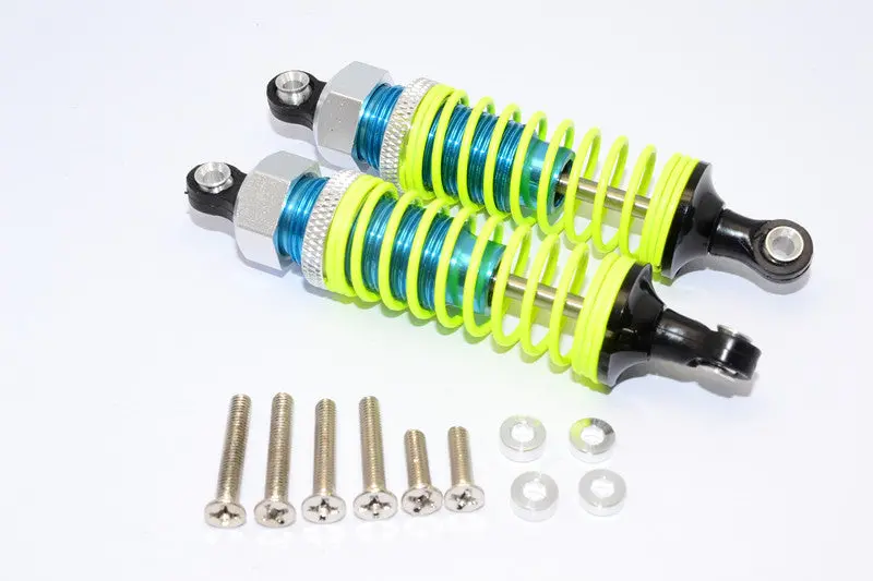 1/10 Touring - Plastic Ball Top Damper (75Mm) With Washers & Screws - 1Pr Set Blue 1