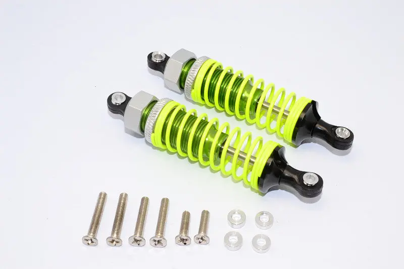 1/10 Touring - Plastic Ball Top Damper (75Mm) With Washers & Screws - 1Pr Set Green 1
