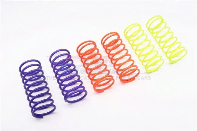 1.2+1.3+1.4Mm Flu Color Damper Spring Set 40Mm - 3Prs 1