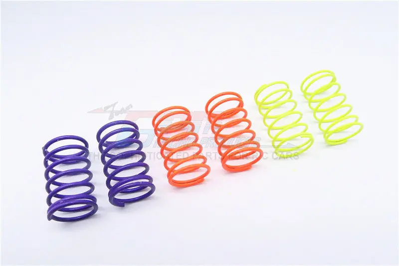 1.2+1.3+1.4Mm Flu Colour Damper Spring Set 30Mm - 3Prs 1