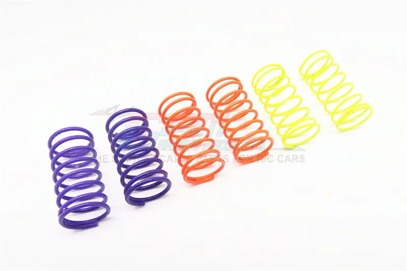 1.2+1.3+1.4Mm Flu Colour Damper Spring Set 35Mm - 3Prs 1