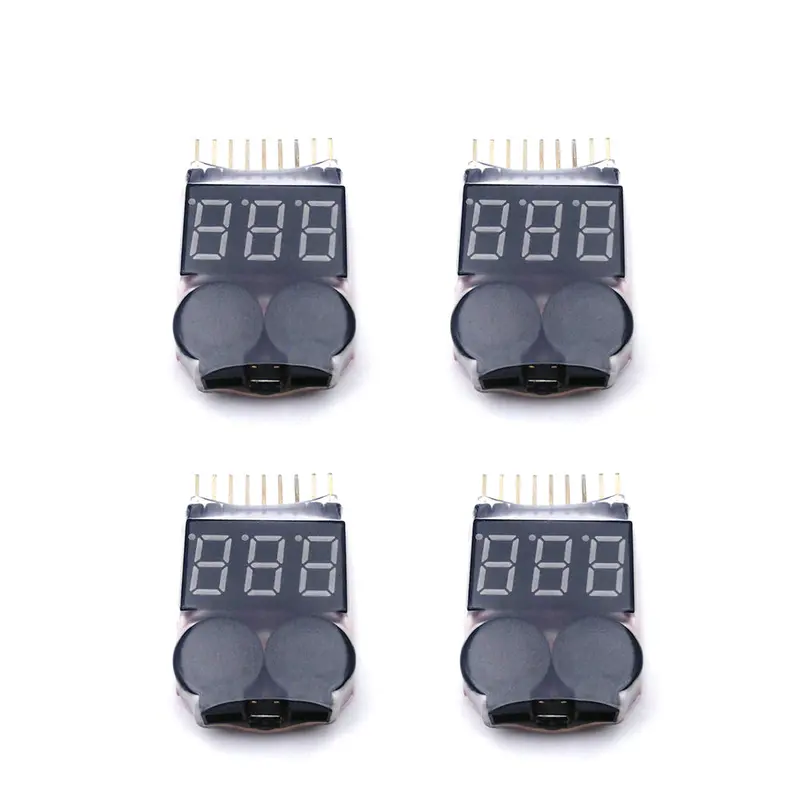 1-8S Indicator Li-Ion Lipo Li-Fe Battery Tester Low Voltage Buzzer Alarm For Rc Car Rc Boat Rc Drone Tool 1