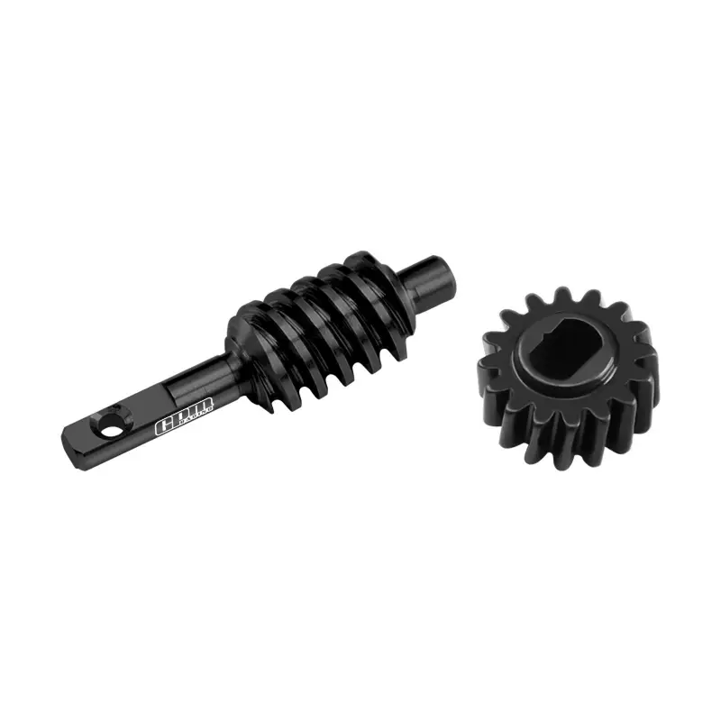 #1144 Steel Front Or Rear High-Speed Ring Gear Worm Gear 2T/14T For Axial 1:30 Scx30 Ford Bronco / Scx30 Jeep Wrangler Jlu / Chevrolet K10 Rock Crawler Upgrades 1