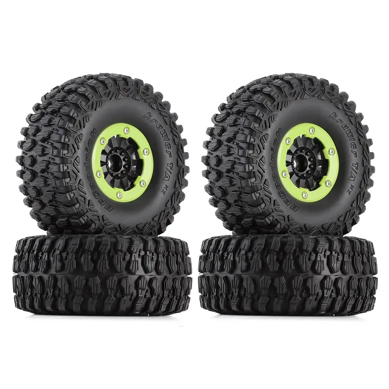 130*55Mm 2.8" Beadlock All Terrain Wheel Tires For 1/7 Rc Car Traxxas Udr Unlimited Desert Racer Upgrade Parts - 4Pc Green 1