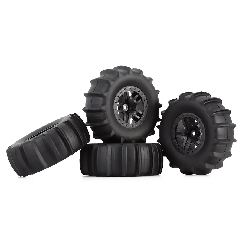 2.2" 3.0" Sling Shot Sand Snow Wheel Tires For 1/10 Rc Car Short Course Truck Traxxas Slash Losi 22S Dr10 Hpi - 4Pc Set 2