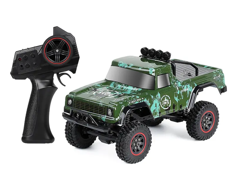 2.4G 1:18 Scale Rtr Rc Rock Crawler Car Off Road Climbing Rc Vehicle Truck Remote Control Pickup Rc Car Toy - 1 Set Green 1