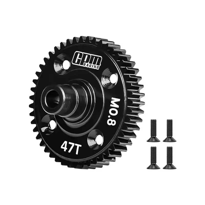 20Cr Carbon Steel 47T Center Differential Spur Gear (0.8 Modulus ,32P) For Traxxas 1:16 Mini Maxx 4Wd 107154-1 / Mini Xrt Vxl-3S 108076-1 Monster Truck Upgrades 1