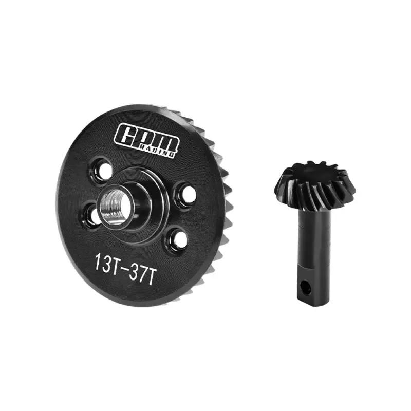 20Cr Steel Spiral-Cut Front Differential Gear 13T/37T For Traxxas 1:10 Slash 4X4 / Hoss Vxl 3S / Rustler Vxl / Ford Gt 4-Tec 2.0 / Bigfoot / Revo 3.3 / Stampede / 1:8 Jato 4X4 Vxl-4S / 1:7 Xo-01 1