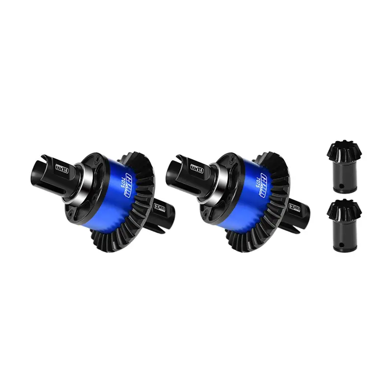 20Crintih Steel + 7075 Alloy Front & Rear Complete Differential 30/9T For Arrma 1/5 Kraton 8S Exb Outcast 8S Exb - Blue 1