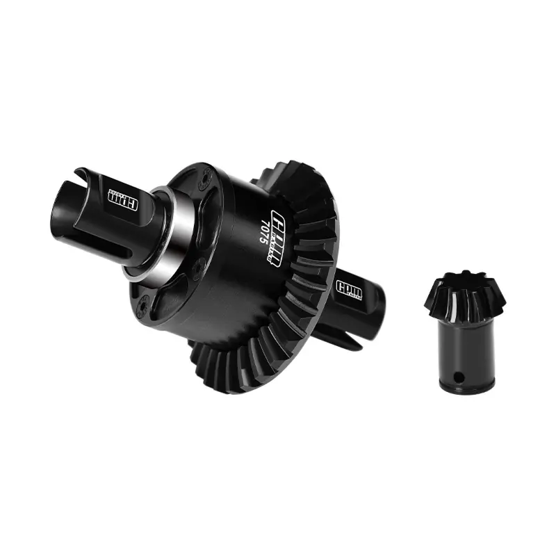 20Crintih Steel + Aluminum 7075 Alloy Front Or Rear Complete Differential 30/9T For Arrma 1:5 Kraton 8S Exb / Outcast 8S Exb - Black 1