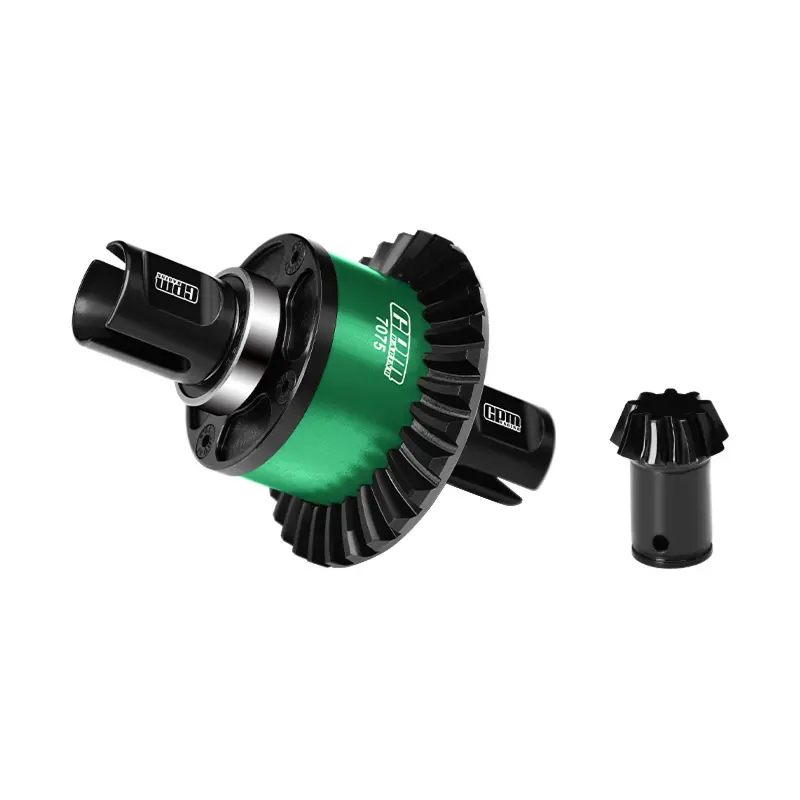 20Crintih Steel + Aluminum 7075 Alloy Front Or Rear Complete Differential 30/9T For Arrma 1:5 Kraton 8S Exb / Outcast 8S Exb - Green 1