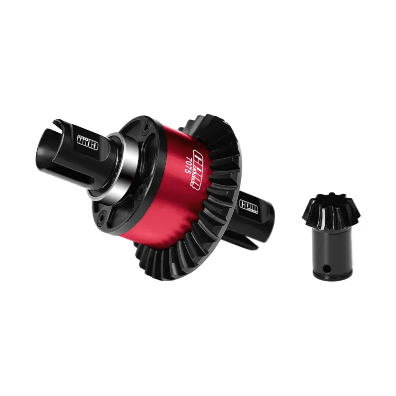 20Crintih Steel + Aluminum 7075 Alloy Front Or Rear Complete Differential 30/9T For Arrma 1:5 Kraton 8S Exb / Outcast 8S Exb - Red 1