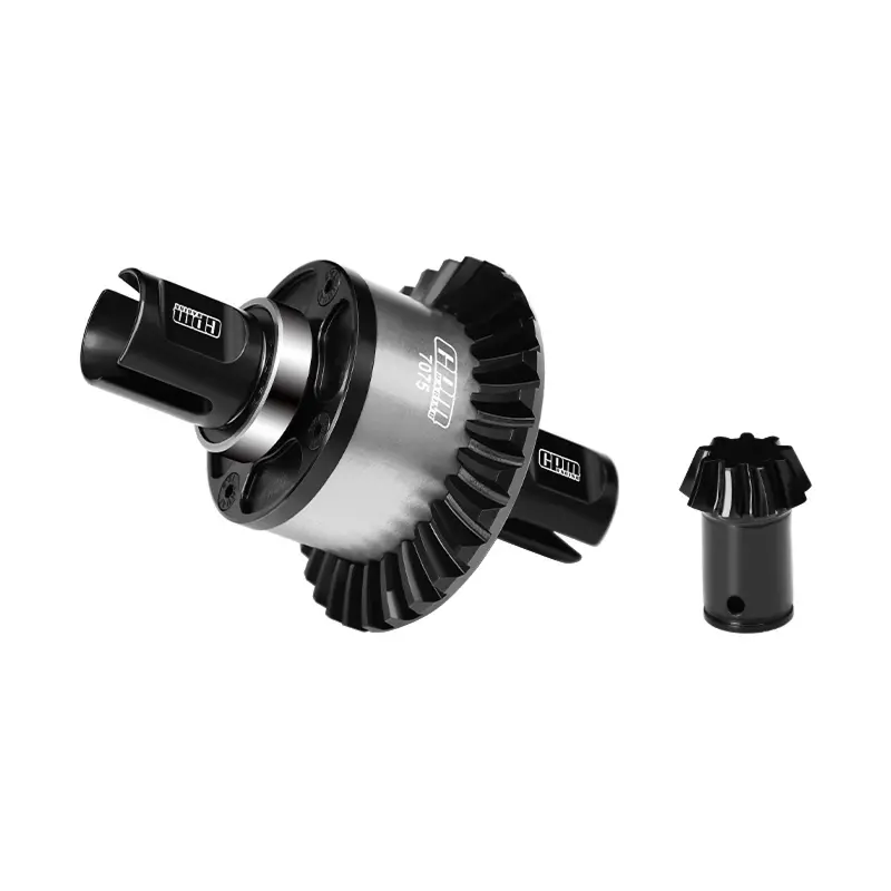 20Crintih Steel + Aluminum 7075 Alloy Front Or Rear Complete Differential 30/9T For Arrma 1:5 Kraton 8S Exb / Outcast 8S Exb - Silver 1