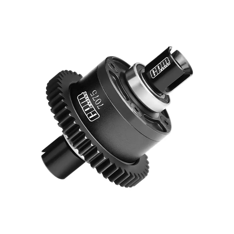 20Crmnti Steel + 7075 Alloy 46T Center Complete Differential For Traxxas 1/8 4Wd Sledge Monster Truck 95076-4 Upgrades - Black 1