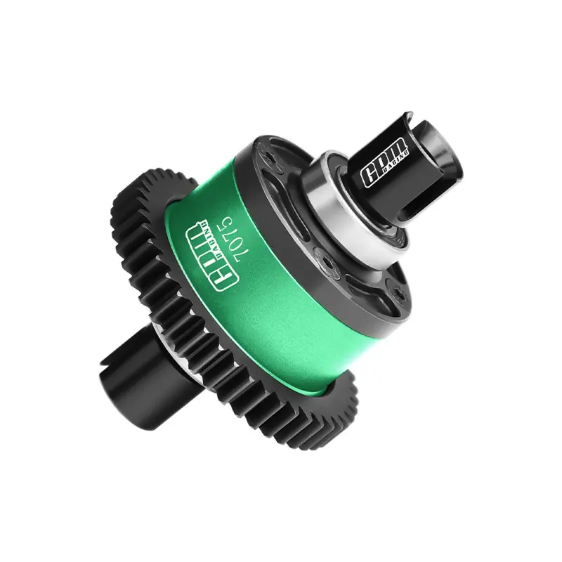 20Crmnti Steel + 7075 Alloy 46T Center Complete Differential For Traxxas 1/8 4Wd Sledge Monster Truck 95076-4 Upgrades - Green 1