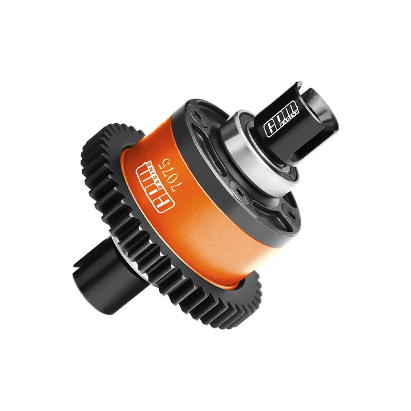 20Crmnti Steel + 7075 Alloy 46T Center Complete Differential For Traxxas 1/8 4Wd Sledge Monster Truck 95076-4 Upgrades - Orange 1