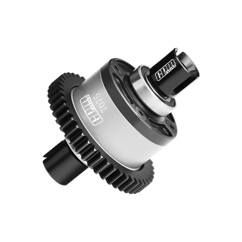 20Crmnti Steel + 7075 Alloy 46T Center Complete Differential For Traxxas 1/8 4Wd Sledge Monster Truck 95076-4 Upgrades - Silver 1