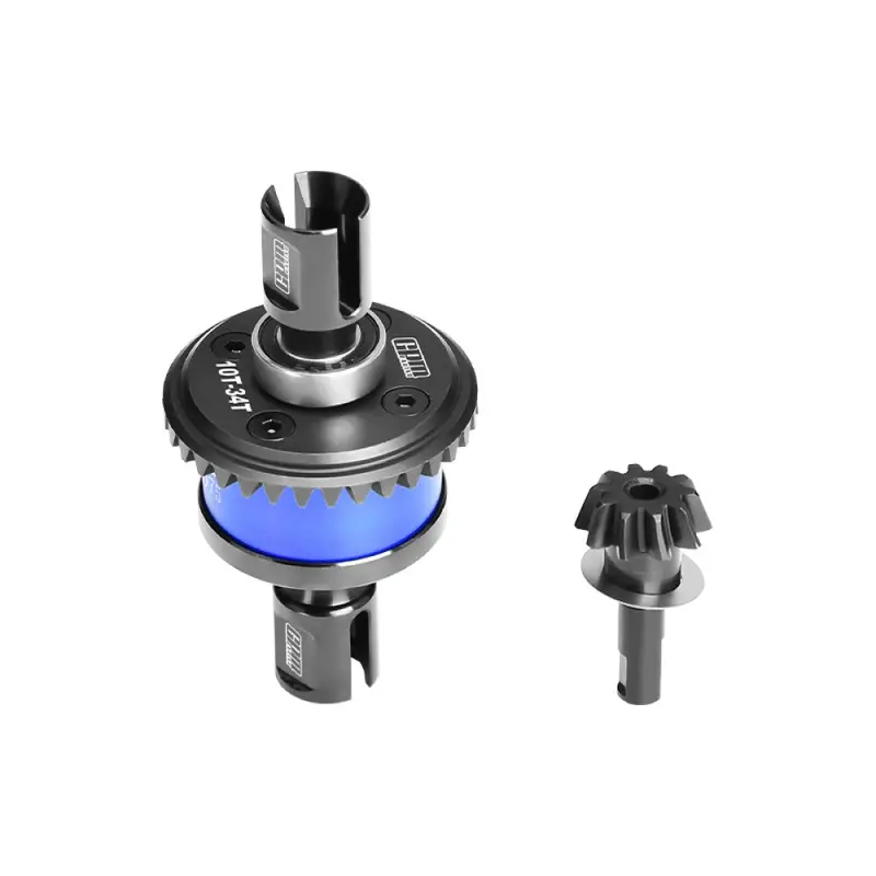 20Crmnti Steel + 7075 Alloy Front Or Rear Complete Differential For Arrma 1:8 Kraton 6S V6 / Notorious V6 / Outcast / Talion / 1:7 Mojave Exb / Fireteam / Big Rock 6S Upgrade Parts - Blue 1