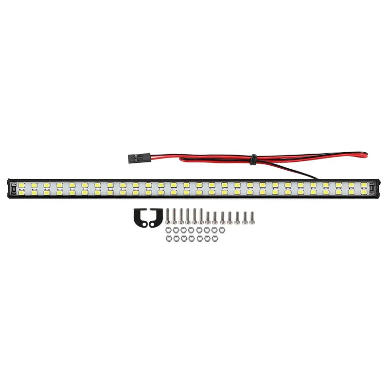 232Mm 56 Led Super Bright Roof Light For 1/6 Rc Crawler Scx6 Jeep Jlu Wrangler Upgrade Parts - 1 Set 1