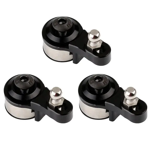25T Aluminum Alloy Adjustable Damping Servo Arm For 1:10 Rc Crawler Car Traxxas Trx4 Trx6 Upgrade Parts - 3Pc Black 1