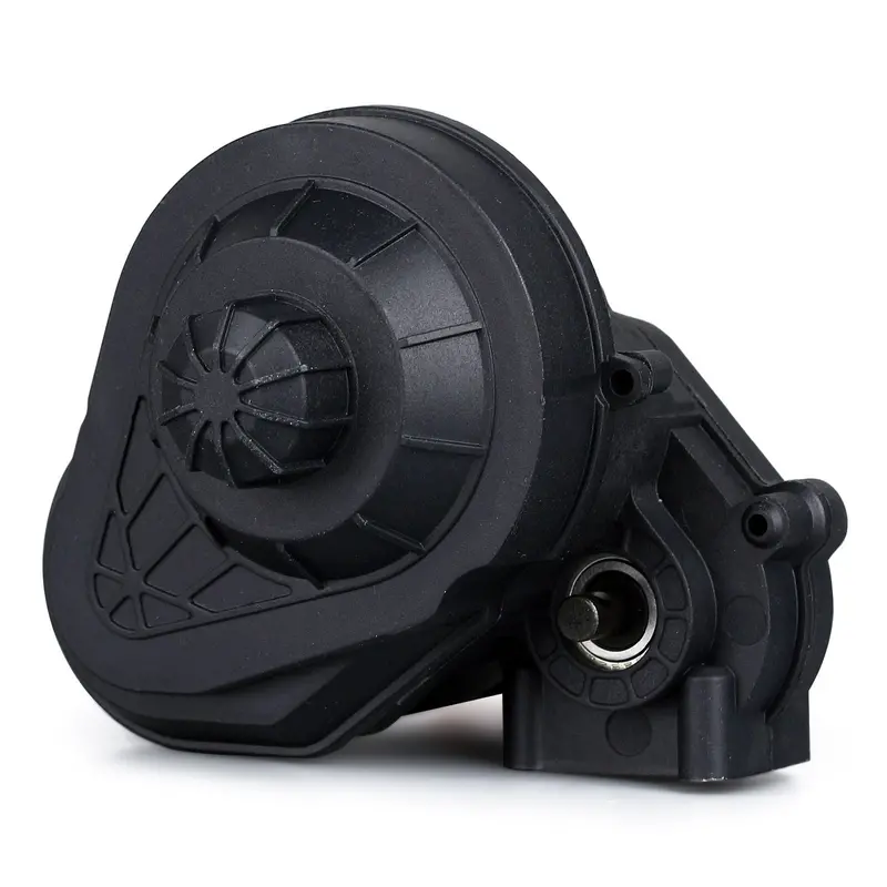 3.2Mm Gear Belt Drive Transmission Complete Gearbox 1/10 Rc Crawler Car Axial Scx10 Scx10 Ii 90046 Upgrade Parts - 1 Set Black 1