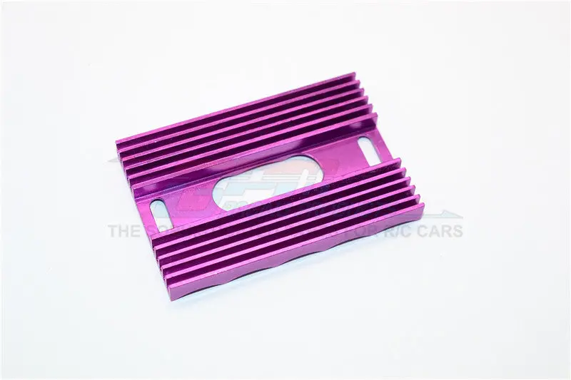 3Cell Aluminum Battery Stopper Plate Heat Sink - 1Pc Purple 1