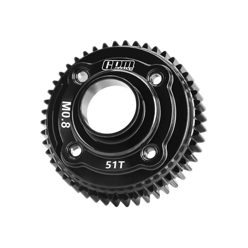 40Cr Carbon Steel 51T Center Differential Spur Gear (0.8 Modulus, 32P) For Traxxas 1/7 Unlimited Desert Racer Udr Upgrades 1