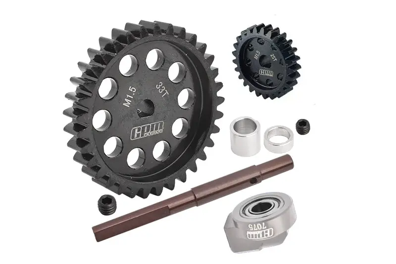 40Cr Carbon Steel M1.5 Spur Gear 33T + Motor Gear 25T For 1:5 Traxxas X Maxx 6S / X Maxx 8S / Xrt 8S Monster Truck 1