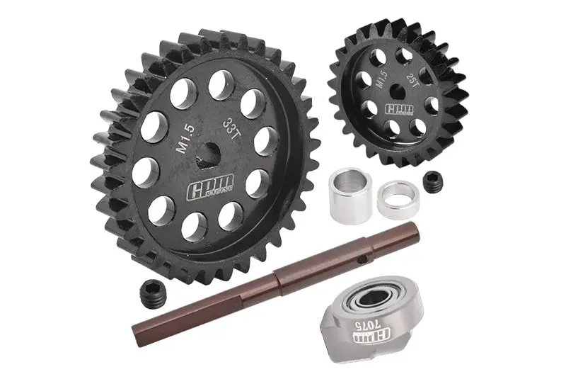 40Cr Carbon Steel M1.5 Spur Gear 33T + Motor Gear 25T For 1:5 Traxxas X Maxx 6S / X Maxx 8S / Xrt 8S Monster Truck 1
