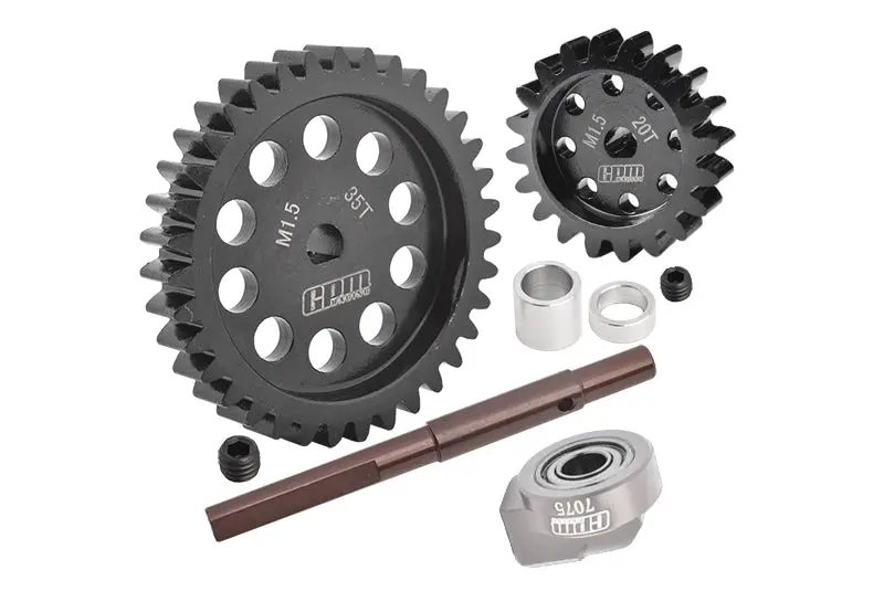 40Cr Carbon Steel M1.5 Spur Gear 35T + Motor Gear 20T For 1:5 Traxxas X Maxx 6S / X Maxx 8S / Xrt 8S Monster Truck 1