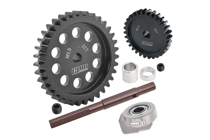 40Cr Carbon Steel M1.5 Spur Gear 35T + Motor Gear 30T For 1:5 Traxxas X Maxx 6S / X Maxx 8S / Xrt 8S Monster Truck 1
