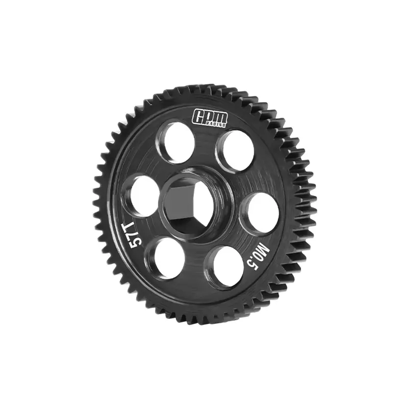 40Cr Carbon Steel Spur Gear 0.5 Module 57 Tooth For Arrma 1/18 Granite Grom 1/16 Mojave Quake Gorgon Grom 1/14 Typhon 1/12 Losi Nascar 1