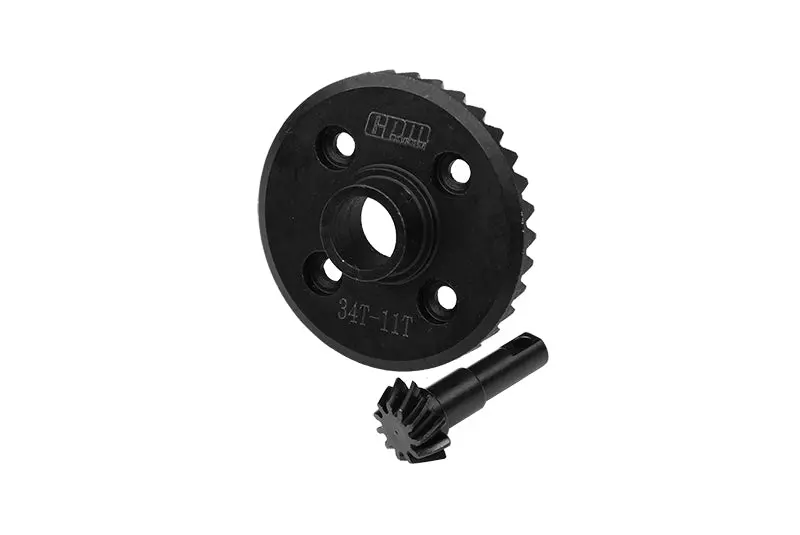 40Cr Steel Diff Bevel Gear 34T & Pinion Gear 11T For Traxxas 1:10 Trx-4 / Trx-6 Rc Crawler Upgrade Parts 1