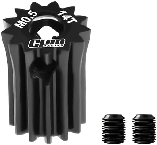 40Cr Steel Motor Gear 14T (Module:0.5Mm, Motor Tooth Diameter:2.2Mm) 1