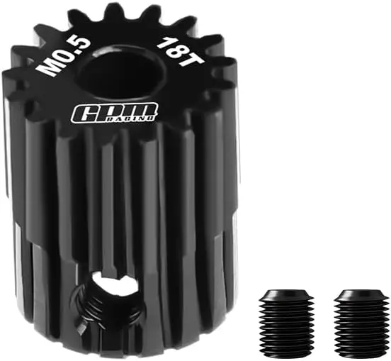 40Cr Steel Motor Gear 18T (Module:0.5Mm, Motor Tooth Diameter:3.175Mm) 1