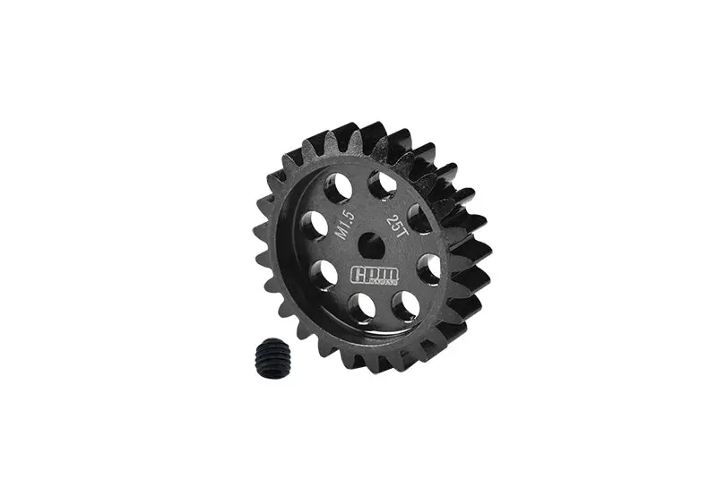 40Cr Steel Motor Gear 25T For 1:5 Traxxas X Maxx 6S / X Maxx 8S / Xrt 8S Monster Truck Upgrades - Black 1