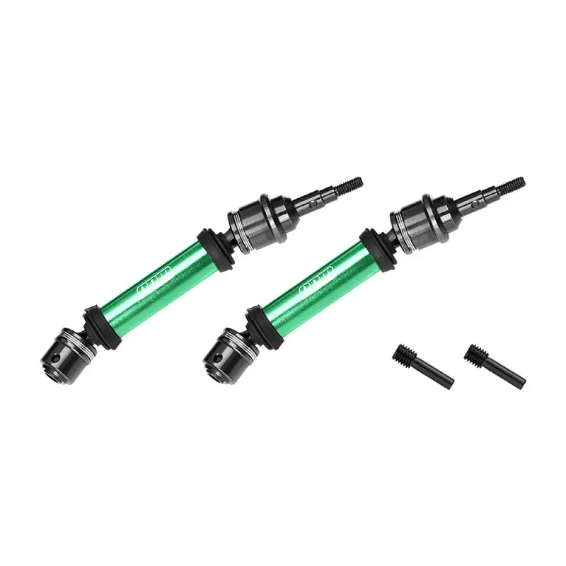 4140 Carbon Steel+ Aluminum 6061-T6 Alloy Front Cvd Drive Shaft For Traxxas 1/10 Ford Fiesta St Rally Vxl Upgrades - Green 1
