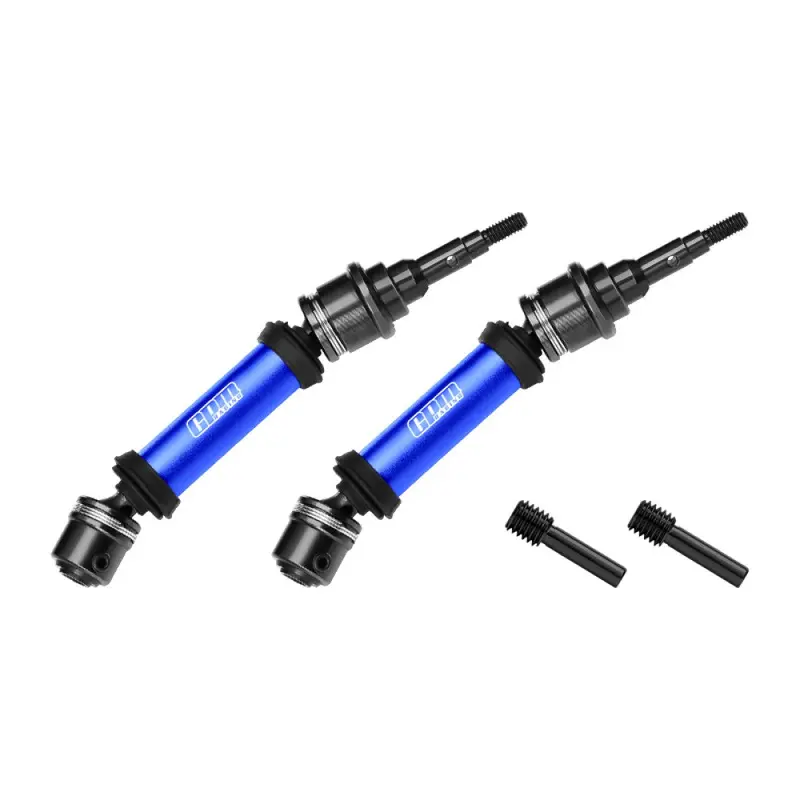 4140 Carbon Steel+ Aluminum 6061-T6 Alloy Rear Cvd Drive Shaft For Traxxas 1/10 Ford Fiesta St Rally Vxl Upgrades - Blue 1