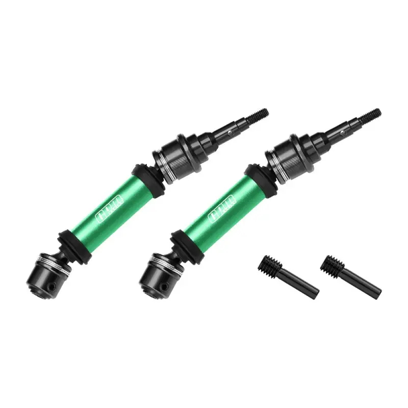 4140 Carbon Steel+ Aluminum 6061-T6 Alloy Rear Cvd Drive Shaft For Traxxas 1/10 Ford Fiesta St Rally Vxl Upgrades - Green 1