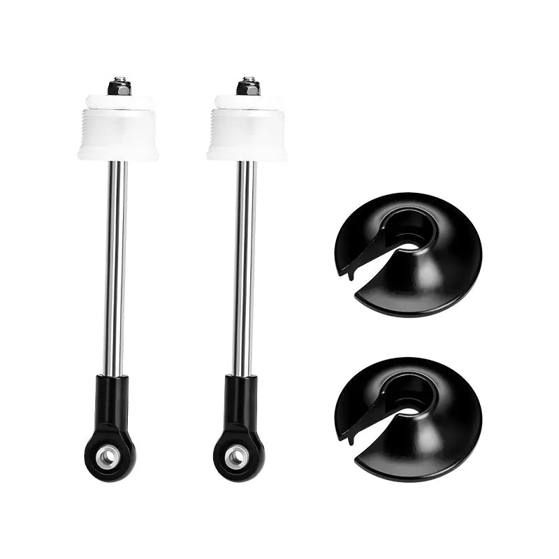 4140 Carbon Steel + Aluminum 6061-T6 Front Shock Absorber Shaft Core Kit For Arrma 1:5 Kraton 8S 4X4 / Kraton 8S Exb Brushless Speed Truck Upgrades - Black 1
