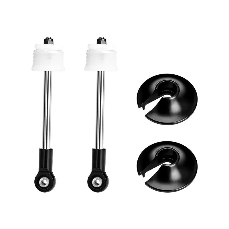4140 Carbon Steel + Aluminum 6061-T6 Rear Shock Absorber Shaft Core Kit For Arrma 1:5 Kraton 8S Exb 4X4 Brushless Speed Truck / Outcast 8S Exb 4X4 Brushless Stunt Truck Upgrades - Black 1