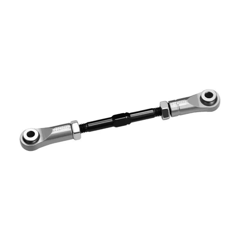 4140 Carbon Steel + Aluminum 7075-T6 Alloy Servo Steering Link Vanquish 1:10 H10 Optic Kit / Yokohama Rtr / Sparco Rtr Rock Crawler Upgrades - Silver 1