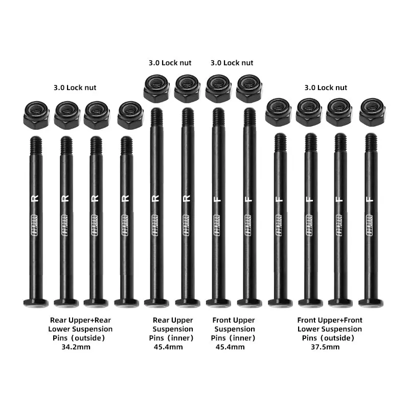 4140 Carbon Steel Front & Rear Suspension Pins For Traxxas 1/16 Mini Maxx 4Wd Rtr Brushless Monster Truck 107154-1 Upgrades 1