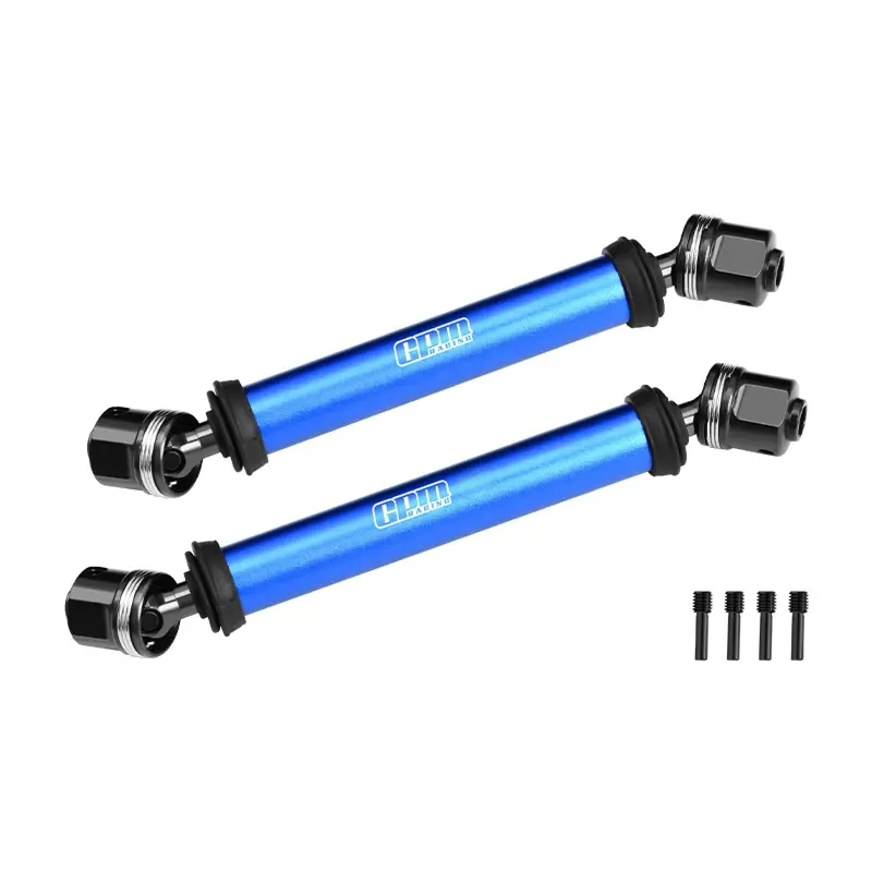 4140 Carbon Steel+Alloy 6061-T6 Center Cvd Drive Shaft For Vanquish 1:10 H10 Optic Kit / Yokohama Rtr / Sparco Rtr Rock Crawler Upgrades - Blue 1