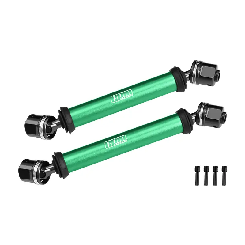 4140 Carbon Steel+Alloy 6061-T6 Center Cvd Drive Shaft For Vanquish 1:10 H10 Optic Kit / Yokohama Rtr / Sparco Rtr Rock Crawler Upgrades - Green 1
