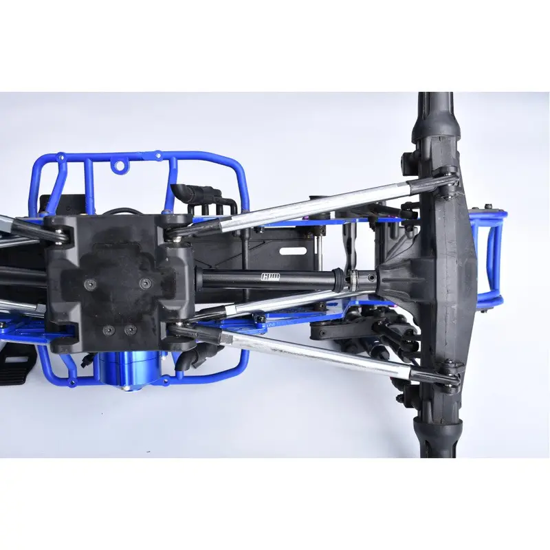 4140 Carbon Steel+Alloy 6061-T6 Front+Rear Universal Center Slider Driveshaft For Losi 1/8 Lmt 2.0 Grave Digger 4X4 Solid Axle Brushless Monster Truck-Los04028 Upgrades - Orange 2