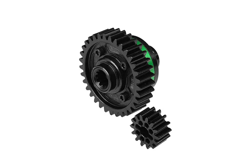 4140 Medium Carbon Steel +7075 Alloy Center Complete Differential For Traxxas 1:5 X Maxx 6S / X Maxx 8S / Xrt 8S / X Maxx Ultimate 8S / Xrt Ultimate 8S Monster Truck Ugrades - Green 1