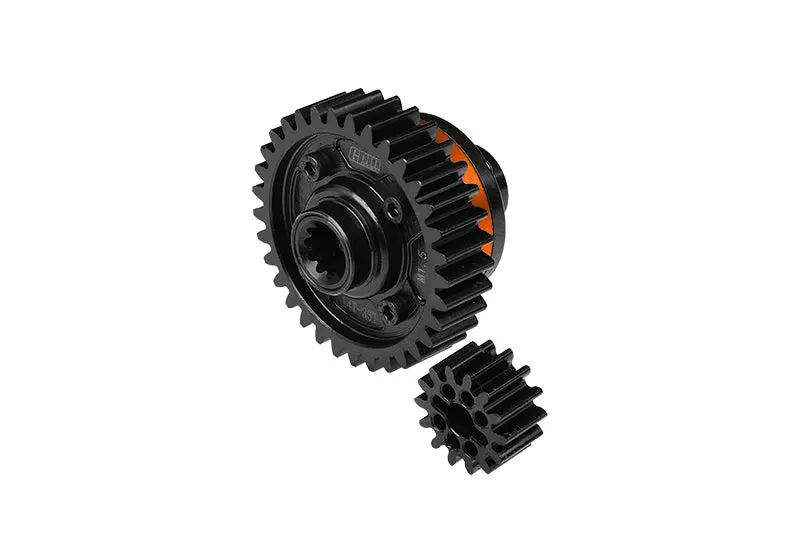 4140 Medium Carbon Steel +7075 Alloy Center Complete Differential For Traxxas 1:5 X Maxx 6S / X Maxx 8S / Xrt 8S / X Maxx Ultimate 8S / Xrt Ultimate 8S Monster Truck Ugrades - Orange 1