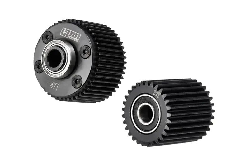 4140 Medium Carbon Steel Diff Case And Idler Gear Set (47/29T/0.8M) For Arrma 1/10 Gorgon 4X2 Mega 550 Brushed Monster Truck-Ara3230 Upgrade Parts 1